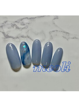 ミオリィ(meoli) ワンカラー＋ニュアンスアート