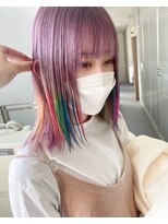 ガルボ ヘアー(garbo hair) ハイトーンデザインカラーユニコーンカラー10代20代