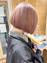 バブ バイネオリーブ(Bab by neolive)&nbsp;【ブリーチ2回～♪】ケアブリーチでペールピンクボブ