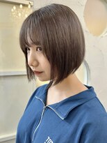 ヘアメイク シンズ レインボー(Hair Make SHIN'S RAINBOW)&nbsp;ボブ/高松/グレージュ/透明感/赤味打ち消し/ダブルカラー/秋