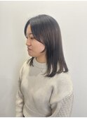 地毛風ストレート×色素改善カラー