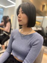 ノク(nok)&nbsp;フェイスレイヤーボブ_グレーベージュレイヤーロング黒髪