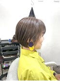 透明感アッシュブラウン×ボブ @1101_hairstyle ●154●