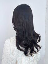 アイティー バイ アルバム 中野店(IT by ALBUM)&nbsp;アッシュブラックグレージュカラーレイヤーロング_ba486641