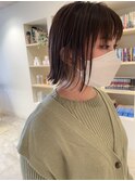 【CROP】切りっぱなしボブ×外ハネ×ブリーチなしベージュ