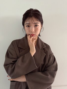 ローレン(LOREN) ミルクティーベージュぷつっとボブケアブリーチ 梅田