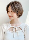 前髪 ネビージュ ボブルフ 黒髪 ワンレン 小顔 "