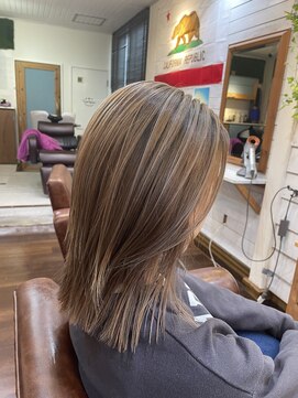 ダブル ヒッチ ヘア(W Hitch hair) 色っぽいカラー