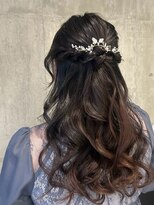 エイミー 伏見店(aemii)&nbsp;ハーフアップ華やかミックス巻き