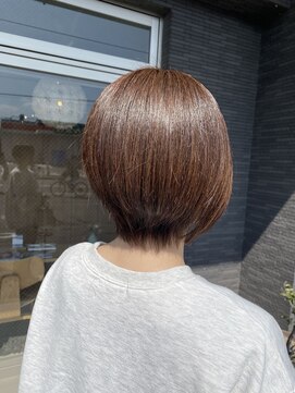 フレイムスヘアデザイン(FRAMES hair design) 前下がり大人ショートボブ♪