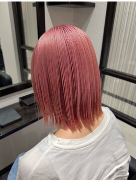 サロンドフィール 永山店(Salon de feel) ピンクベージュ/切りっぱなしボブ/髪質改善