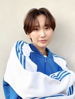 ヒトワ(hitowa)&nbsp;マッシュショート/センターパート/毛流れパーマ/ショートボブ