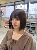 切りっぱなしボブ