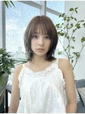 レイヤー ボブ ウルフ 前髪あり 夏ヘア 原宿 表参道