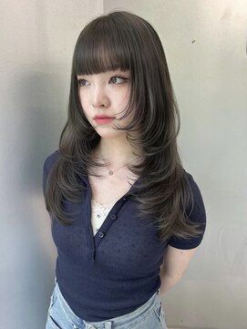ペレ アネックス 大阪梅田茶屋町店(PELE ANNEX) くびれヘア/アプリコットオレンジ/夏のヘアアレンジ/梅田