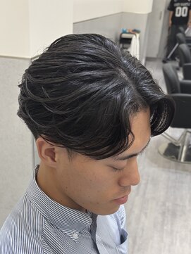 ビカムメンズヘアー 栄店(become men's hair) フェザーパーマニュアンスパーマメンズパーマ毛流れ名古屋