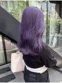 表参道ラベンダーカラー寒色系カラーケアブリーチパープルカラー