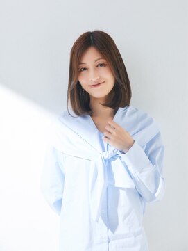 エトル バイ コムマティス 恵比寿駅前店(etre by comme Matisse) 小顔カット×透明感カラー[恵比寿駅/髪質改善/オリーブグレー]