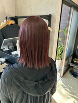 トリコ(ToricO) ピンクブラウン ダークチェリー ダブルカラー 切りっぱなし