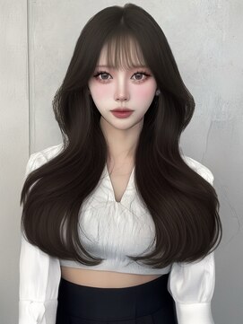 ユーフォリア 渋谷グランデ(Euphoria SHIBUYA GRANDE) 韓国ヘア 暗髪 ダークブラウン SAYAKA