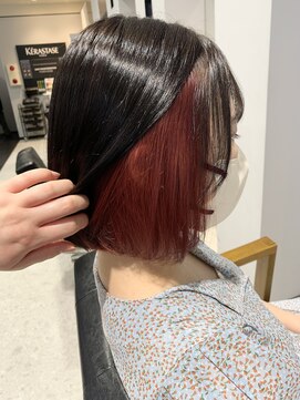 インナーカラーチェリーレッド☆