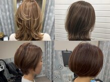 全ての長さのスタイルにも髪質改善で艶やかに！