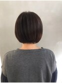甘すぎない◎やわらか丸みショートボブ