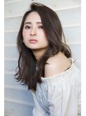 桜井コテ巻き風パーマ　毛先パーマ　レイヤー　韓国風　