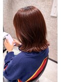 くびれミディアム×メテオ髪質改善×ピンクブラウン