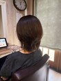 コルテ 倉敷西坂店(CoRte.)&nbsp;骨格補正カットで頭にフィットして広がりを抑えて頭の形も綺麗に
