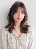 髪質改善カラー艶髪ココアブラウンくびれレイヤー秋カラー