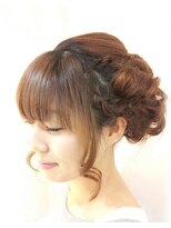 クロップ エス 湘南辻堂(crop es) 編みこみアップ☆