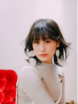 エマージュ 新宿(Emerge)&nbsp;外ハネ耳かけアレンジ