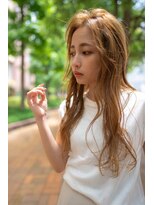 オースティン 門前仲町(AUSTIN)&nbsp;大人かわいい前髪セシルカットココアブラウンフリンジウェーブ