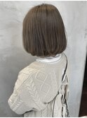 ヘーゼルグレージュ+ボブ