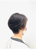 黒髪/白髪染め/小顔/ショート/ショートグラ/30代40代50代