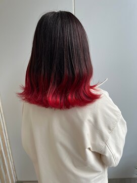 アデプト 金町店(adept) 【adept金町 軽米スタイル】☆グラデーション×チェリーピンク☆