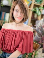 カバーヘア ブリス 戸田公園西口店(COVER HAIR bliss)&nbsp;外国人風艶カラー前下がりワンレンボブh戸田公園20代30代40代!