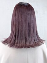 アルバム 銀座(ALBUM GINZA)&nbsp;ラベンダーミディ_外ハネボブセクションカラー_ba400911