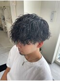 メンズ京都波巻きツイストスパイラルパーマ