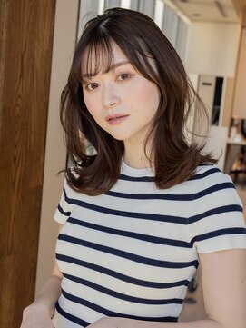 アフロート ギンザ(AFLOAT GINZA) 【白川】20代30代40代外ハネくびれヘアミルクチョコレート23.225