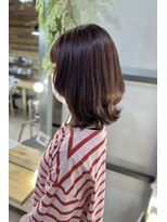 ザ ラボ アングゥ(The Labo ungu) レイヤースタイル/くびれ巻き/ピンクブラウン