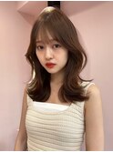韓国ヘア/くびれヘア/前髪/顔まわり/ワンホンヘア
