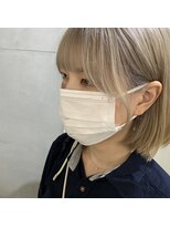 デューヘアー(due hair) 切りっぱなしボブ/韓国風顔周りレイヤースタイル