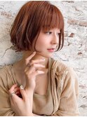 インナーグレージュ/マチルダボブ/前髪/ピンクベージュ/錦糸町