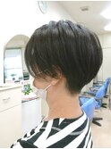 ハンサムショート前髪なし