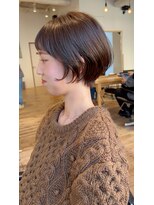 ホヌン 茅ヶ崎(Honnun) 柔らかいフェミニンショートボブ/茅ヶ崎