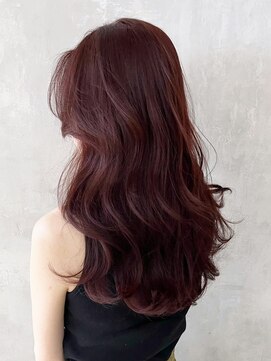 アイティーバイアルバム 松戸店(IT by ALBUM) チェリーレッド_切りっぱなしボブエアリーロング_ba472061