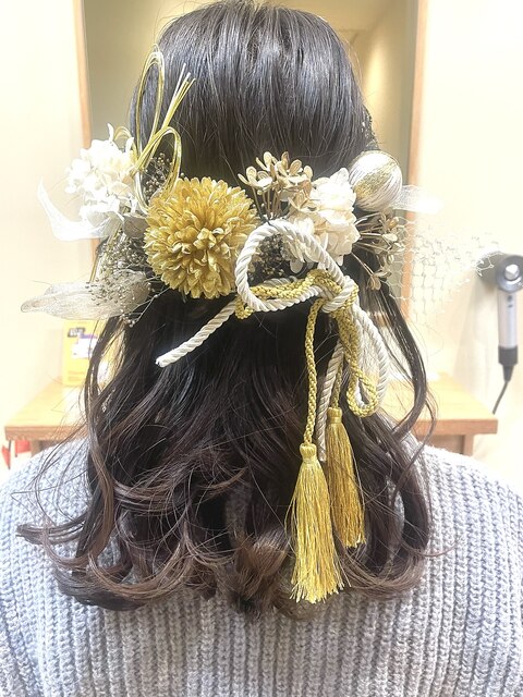 【ヘアアレンジ】ゆるふわハーフアップ