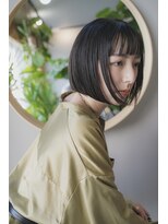 スー(suu)&nbsp;大人ボブ大人ショート前髪あり黒髪ボブ黒髪ショートクールボブ